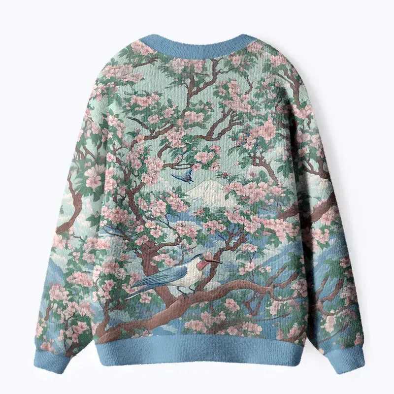 Japanese Sakura Tree Cardigan for Daily Wear