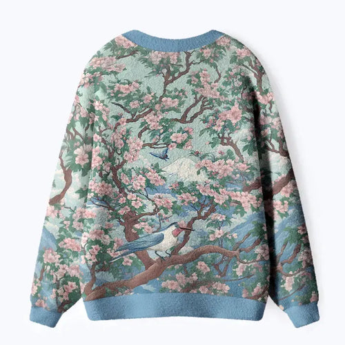 Japanese Sakura Tree Cardigan for Daily Wear