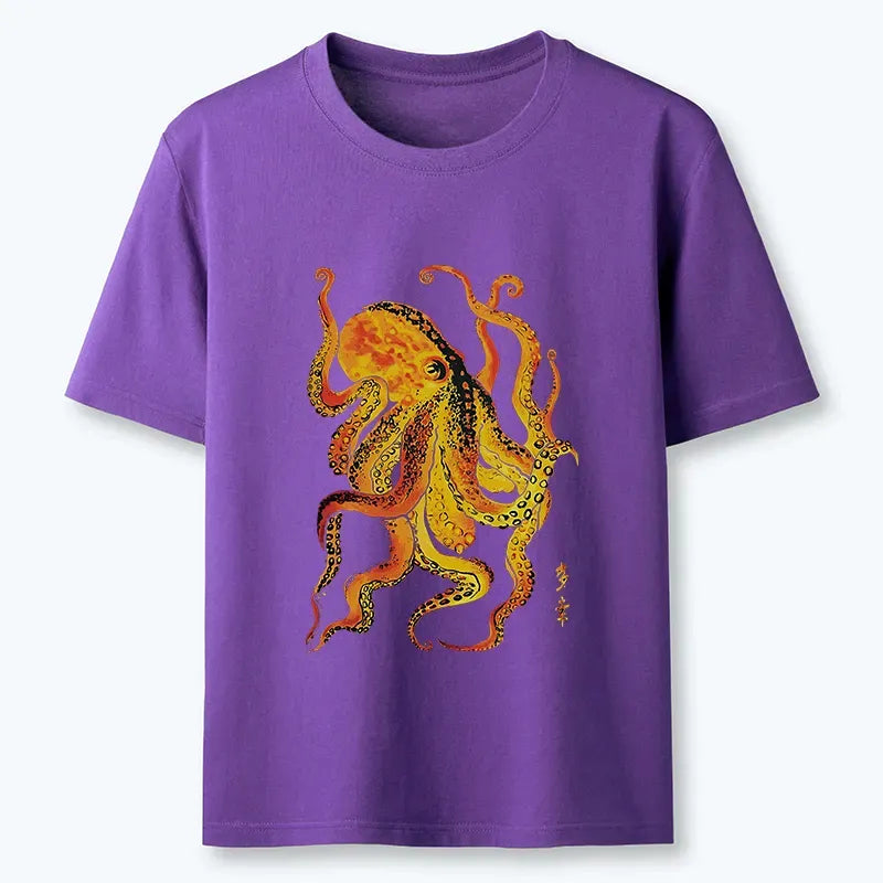 retro Japanese octopus shirt on sale