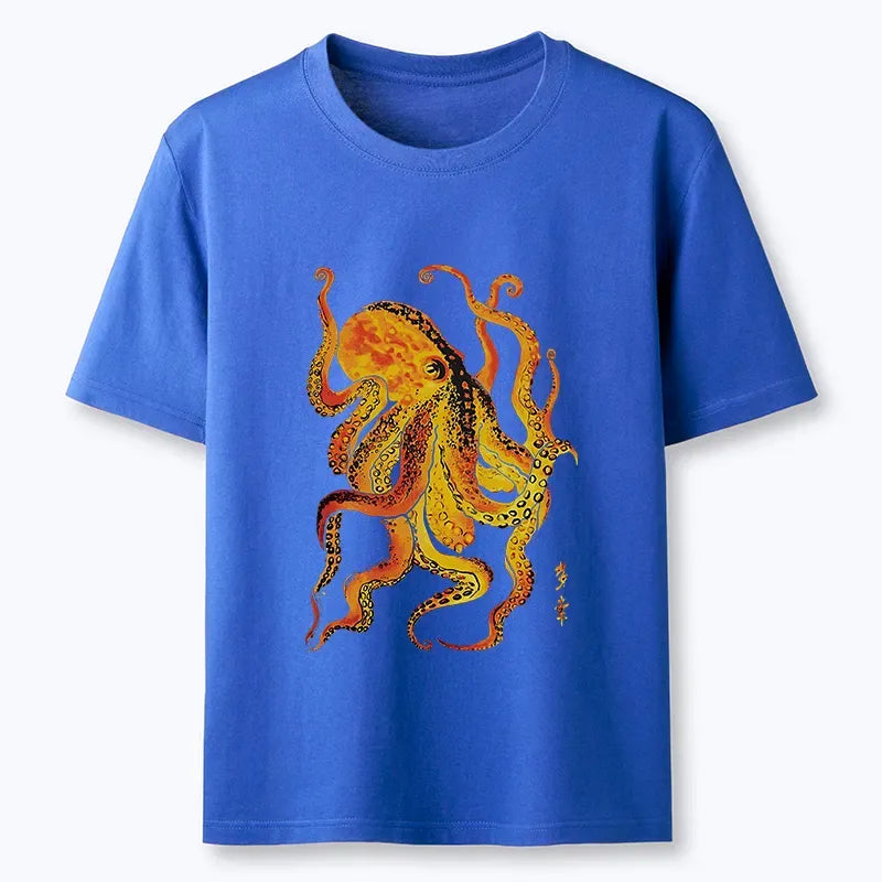 retro Japanese octopus shirt on sale