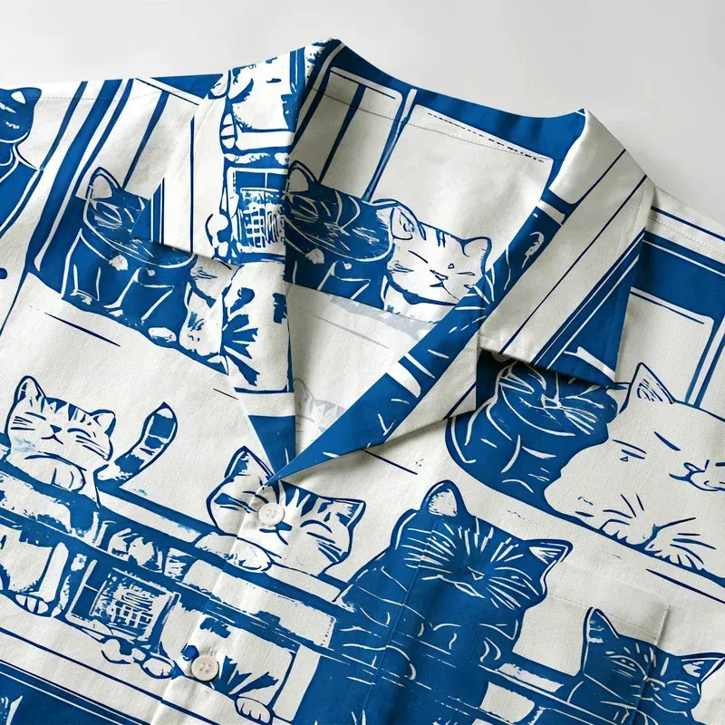 Kyoto Lion Hawaiian Shirt on Sale