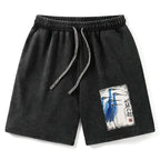 Kyoto-Lion Wings That Never Yield Washed Shorts
