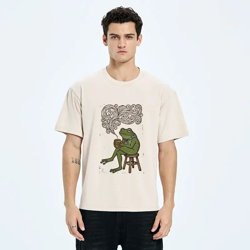 relaxed unisex frog t-shirt gift for him