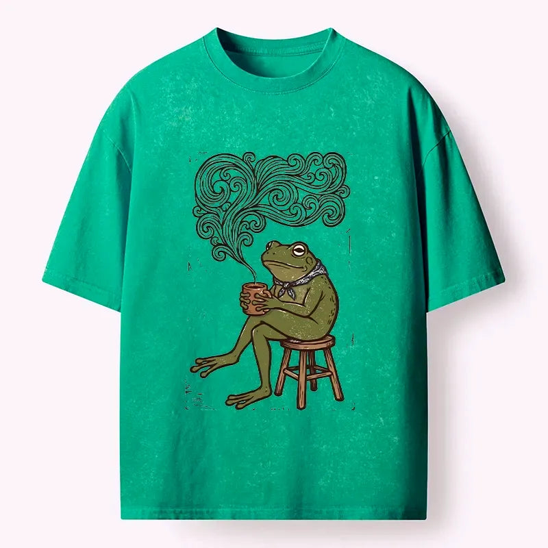 japanese frog t-shirt for daily wear