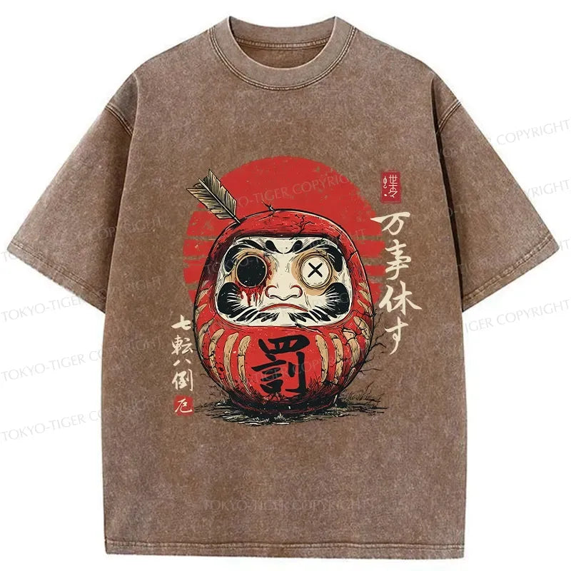 Retro Japanese Daruma T-Shirt Best Seller