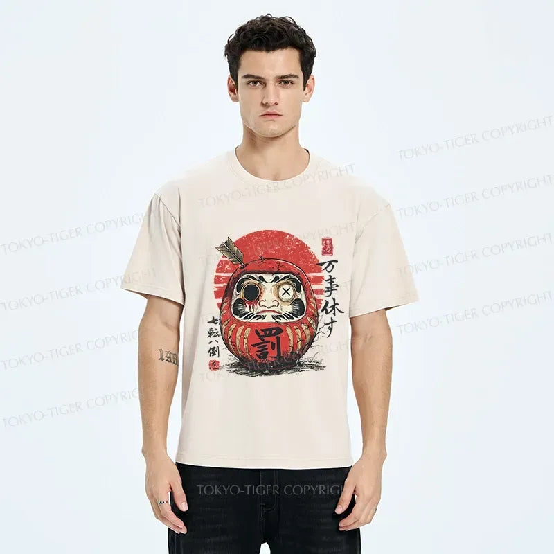 Kyoto-Lion The Tenacious Daruma Washed T-Shirt