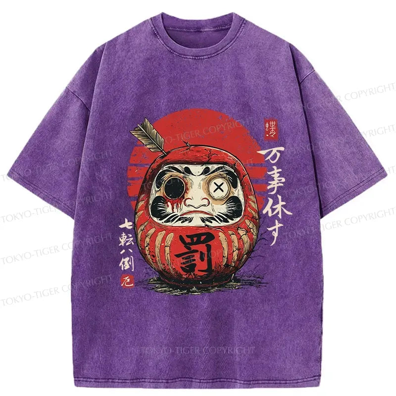 Kyoto-Lion The Tenacious Daruma Washed T-Shirt