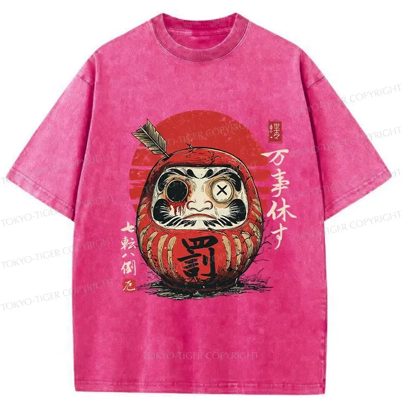 Kyoto-Lion The Tenacious Daruma Washed T-Shirt