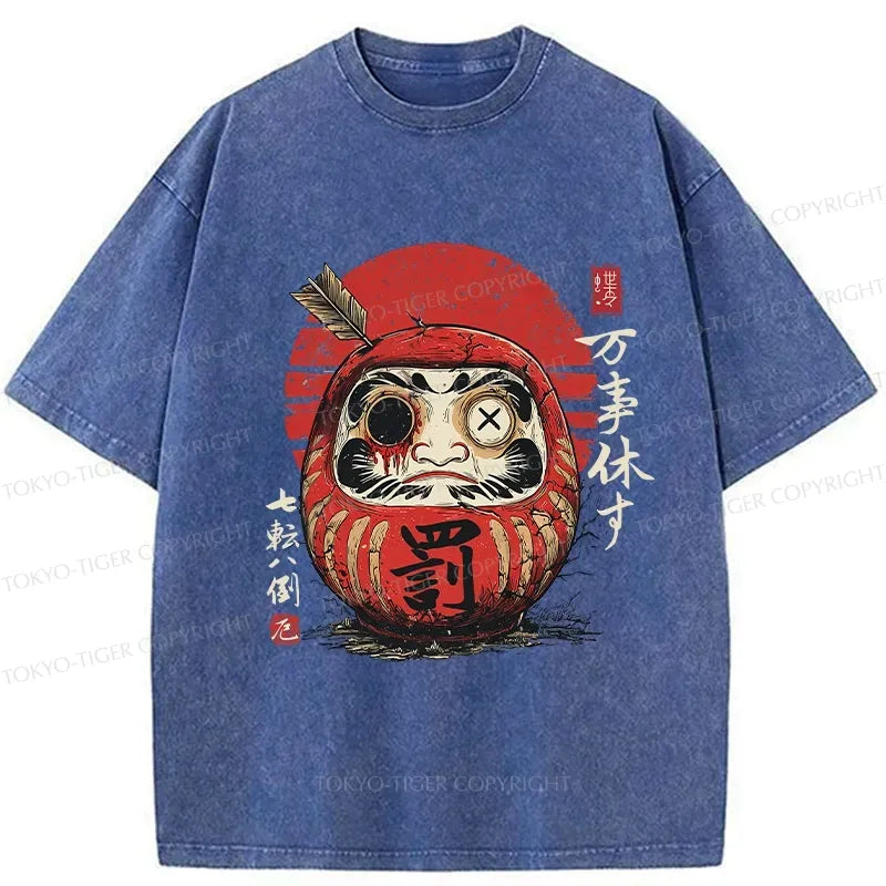 Kyoto-Lion The Tenacious Daruma Washed T-Shirt