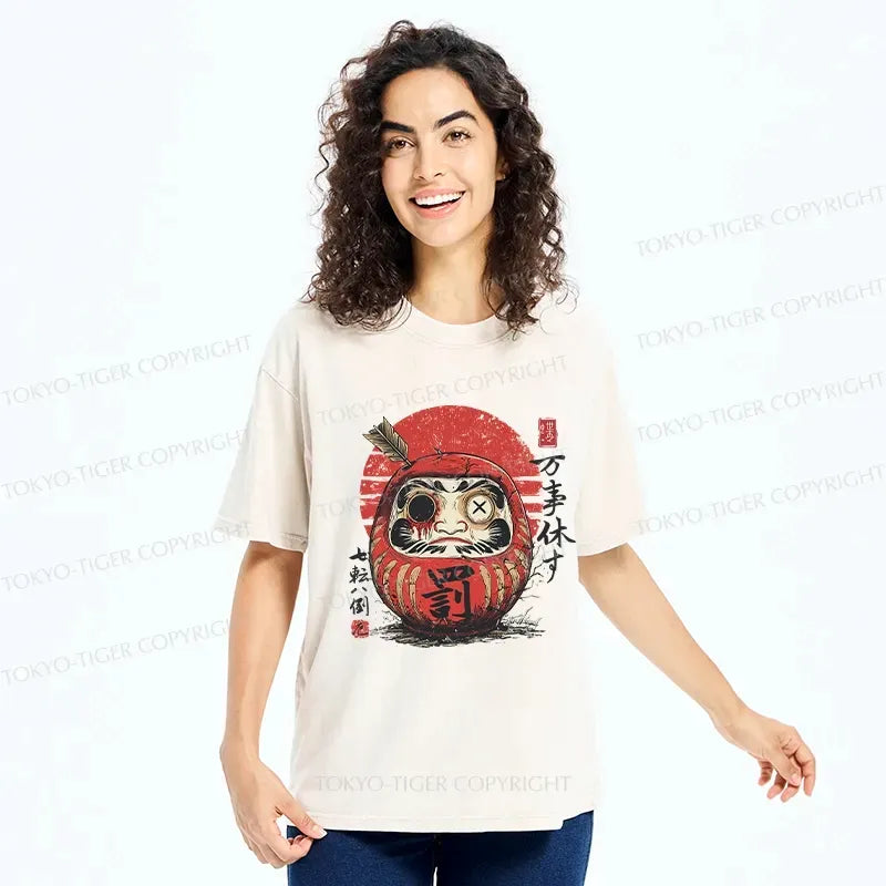 Retro Japanese Daruma T-Shirt Best Seller