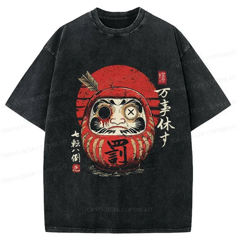 Kyoto-Lion The Tenacious Daruma Washed T-Shirt