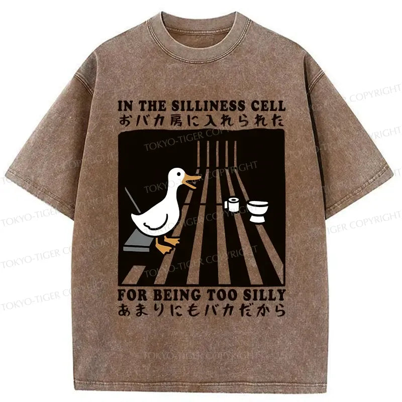Kyoto-Lion Silly Goose In The Silliness Cell Washed T-Shirt