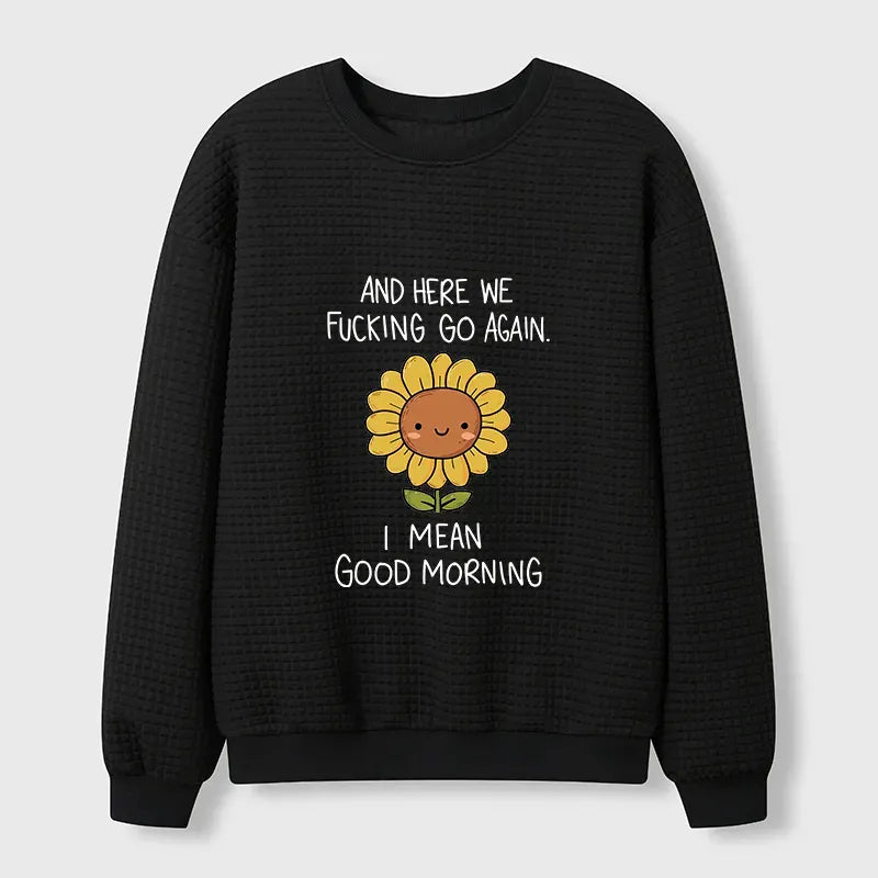 Kyoto-Lion Here We Go Again Waffle Sweatshirt