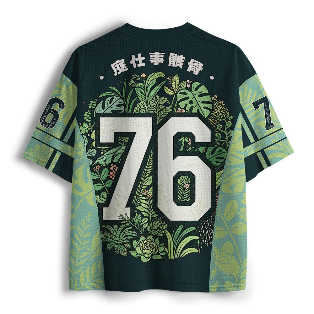 Kyoto Lion Mesh Jersey for Streetwear