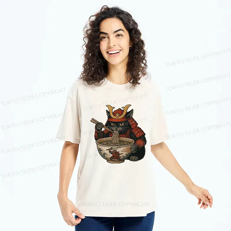Trendy Ukiyo-e Cat Tee for Summer
