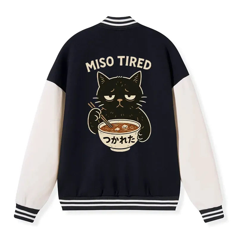 Japanese Kyoto Lion Embroidery Varsity Jacket