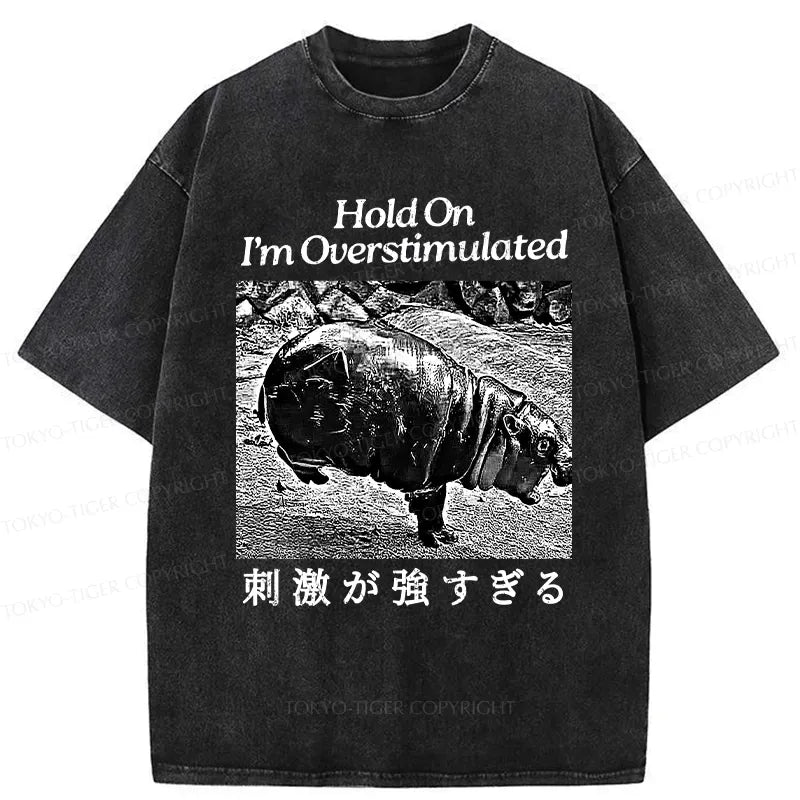 Overstimulated Moo Deng T-Shirt for Meme Lovers