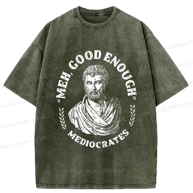 Japanese funny saying washed T-shirt for daily wear