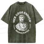 Japanese funny saying washed T-shirt for daily wear