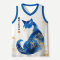 Kyoto-Lion Vintage Zen Elegant Cat: Live In The Moment Mesh Tank Top