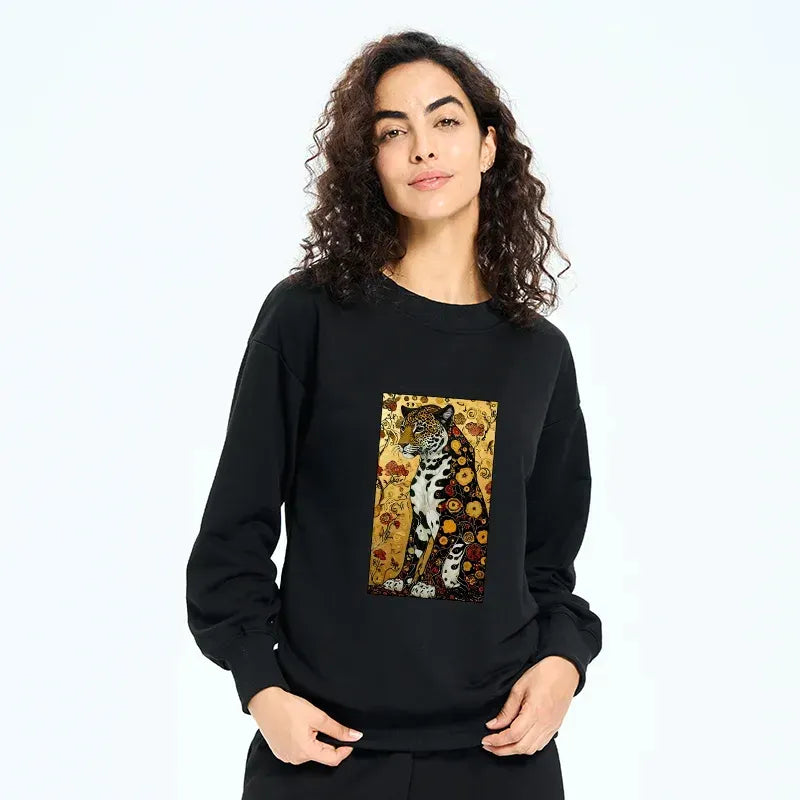 Kyoto-Lion Magnificent Leopard Classic Sweatshirt