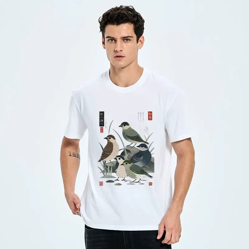 Kyoto-Lion Classic Cotton Shirt for Summer