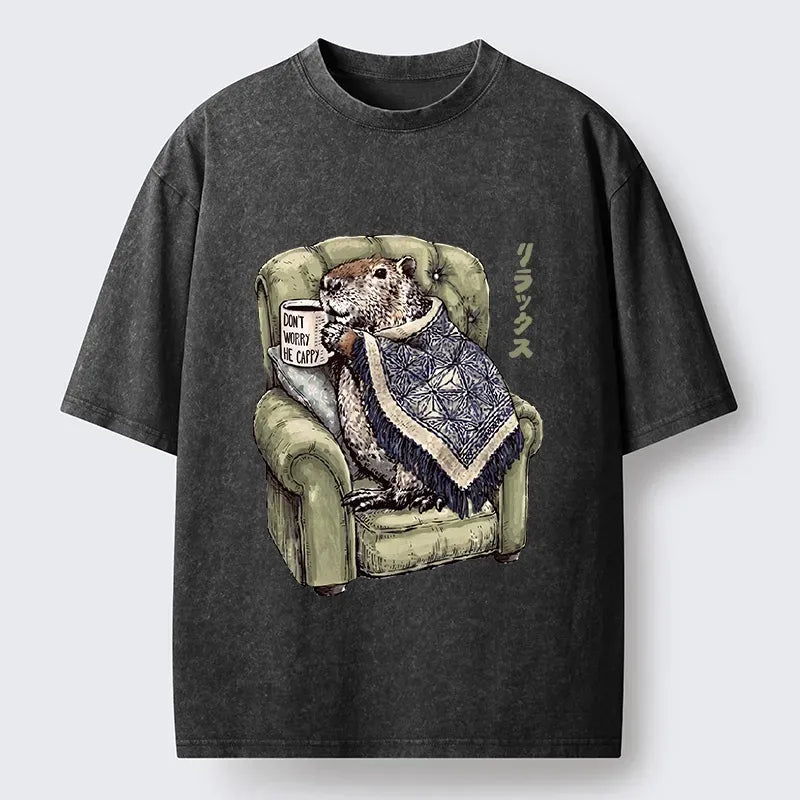 Cozy Capybara T-Shirt for Gift Idea