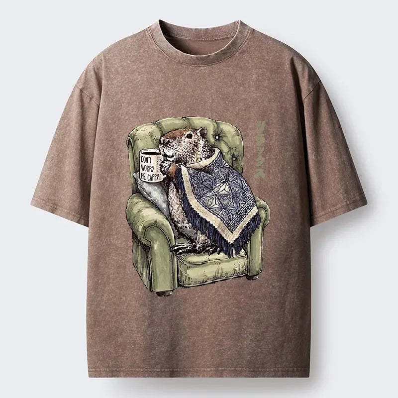 Cozy Capybara T-Shirt for Gift Idea