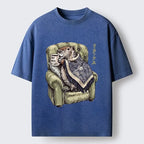 Japanese Capybara Washed Unisex T-Shirt