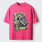 Kyoto Lion Capybara T-Shirt for Summer Vacation