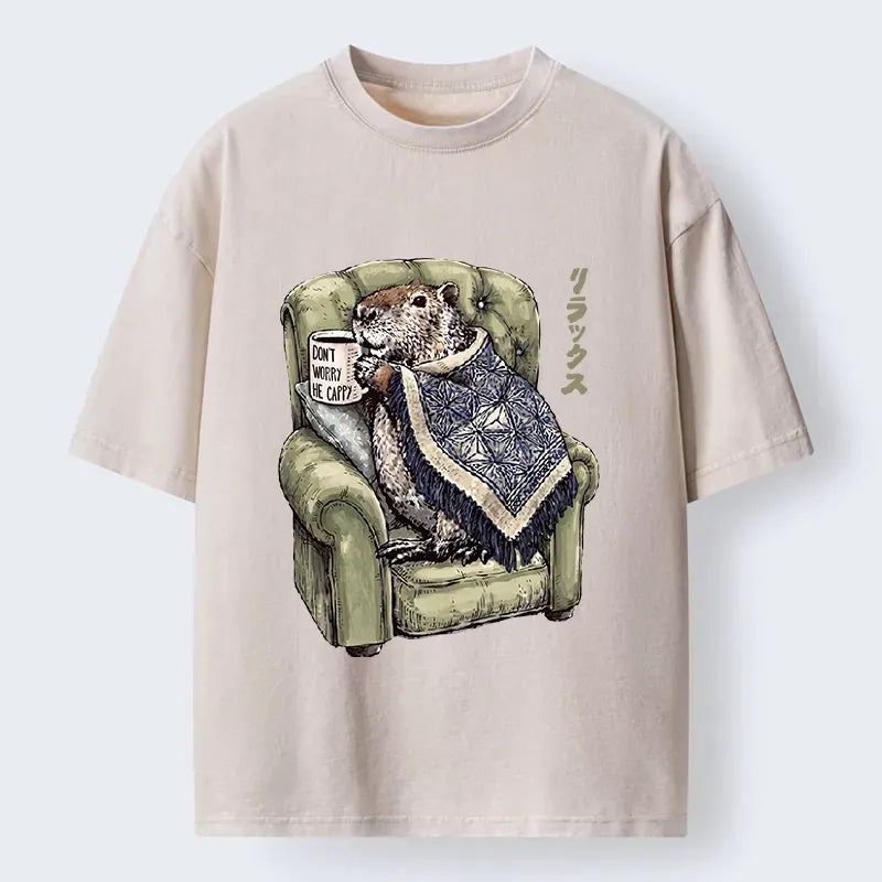Cozy Capybara T-Shirt for Gift Idea