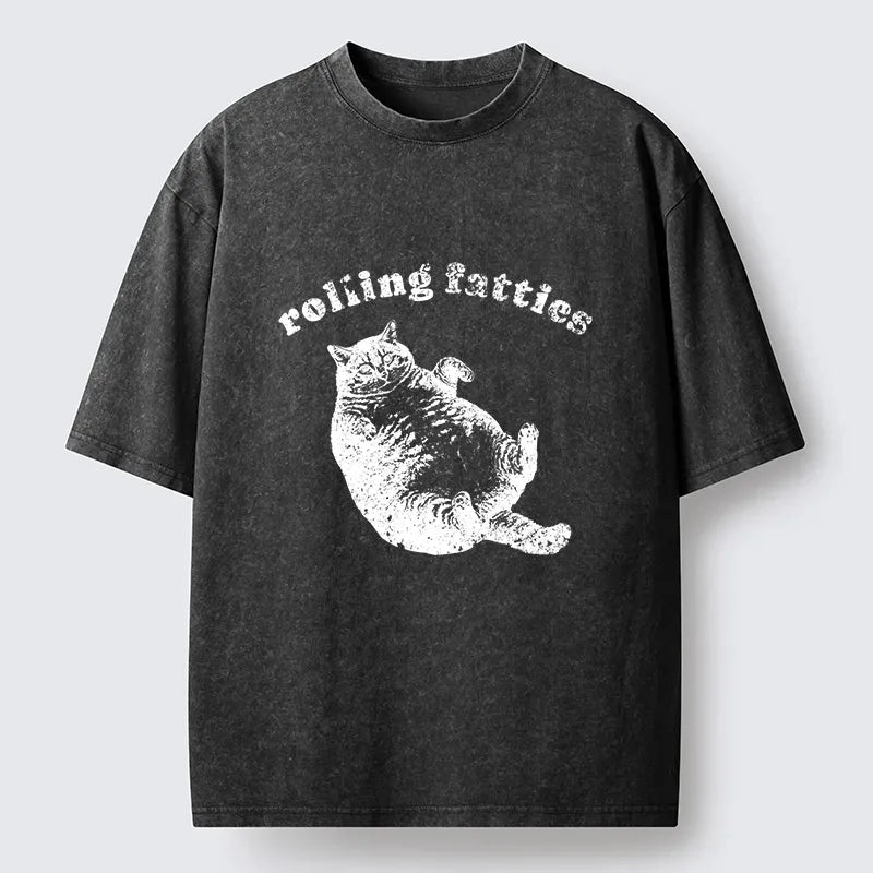 Japanese vintage fat cat t-shirt