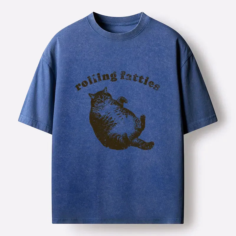 Japanese vintage fat cat t-shirt