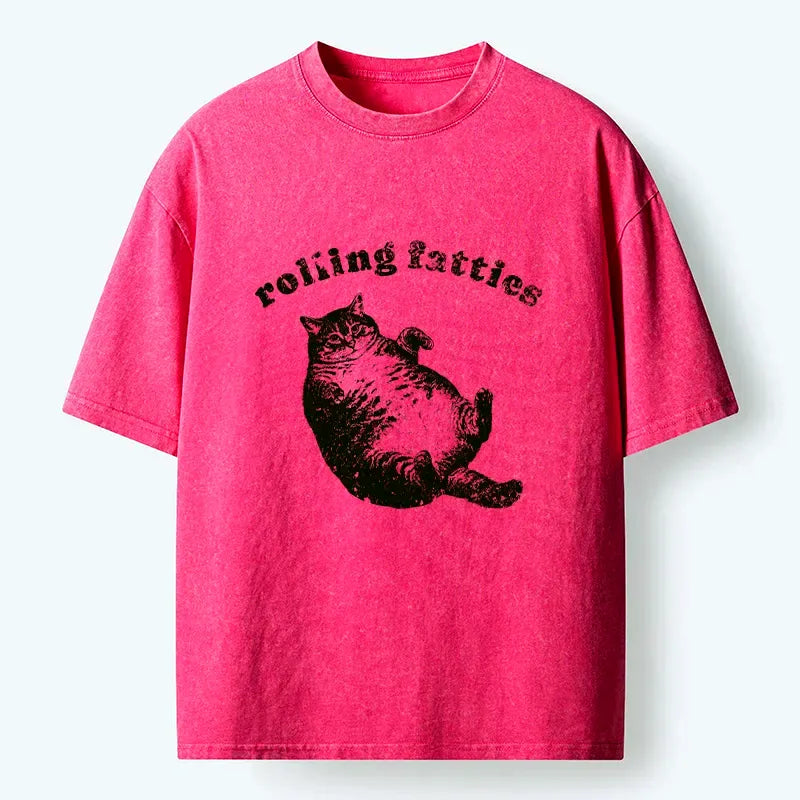 Japanese vintage fat cat t-shirt