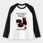 Japanese raglan long sleeve t-shirt for daily wear