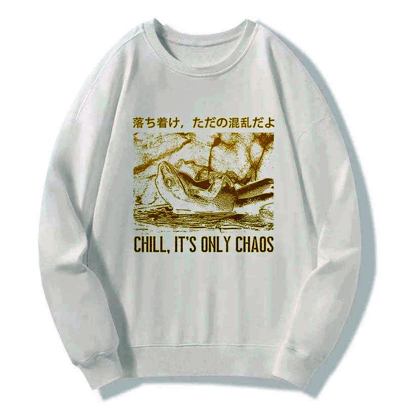 Japanese Frog Sweatshirt for Streetwear