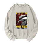 Washed vintage sweatshirt for streetwear