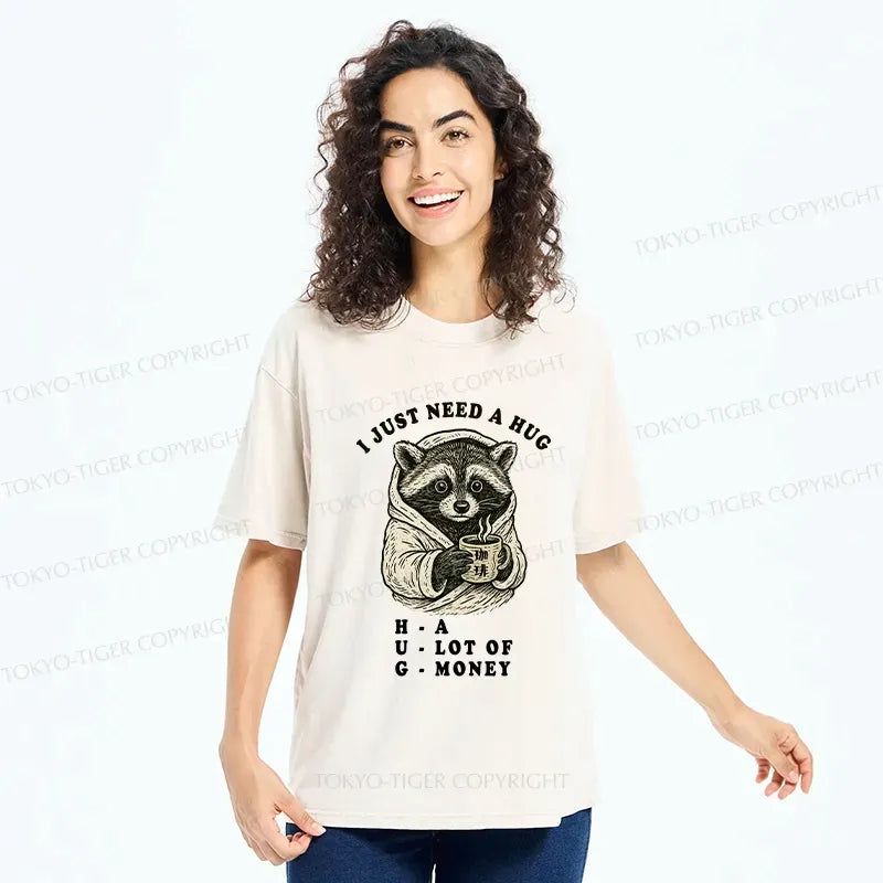 Funny Washed T-Shirt for Daily Wear