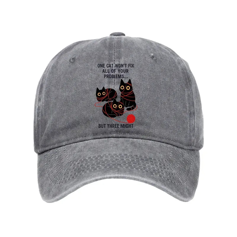 Japanese washed cap for men