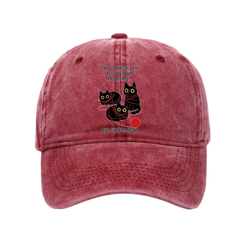 vintage cat cap gift for him