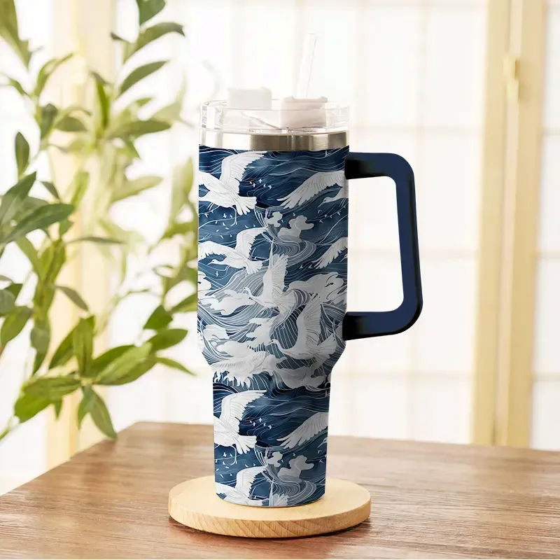 Kyoto-Lion Seabird Wave 40oz Tumbler