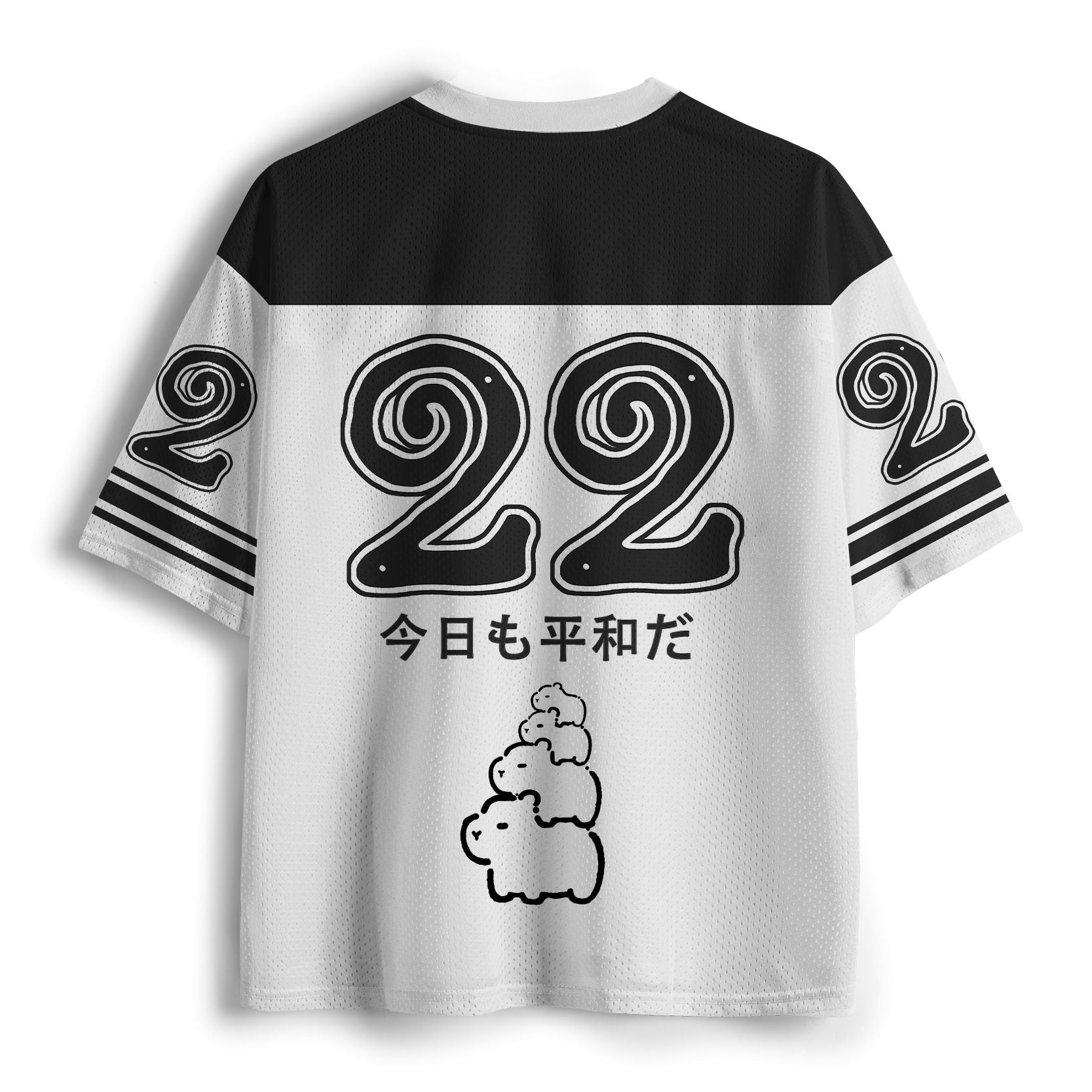 Kyoto-Lion Funny Capybara Riding A Bicycle Mesh Jersey