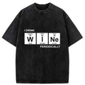 Kyoto-Lion Periodic Table Of Alcoholic Beverages Washed T-Shirt