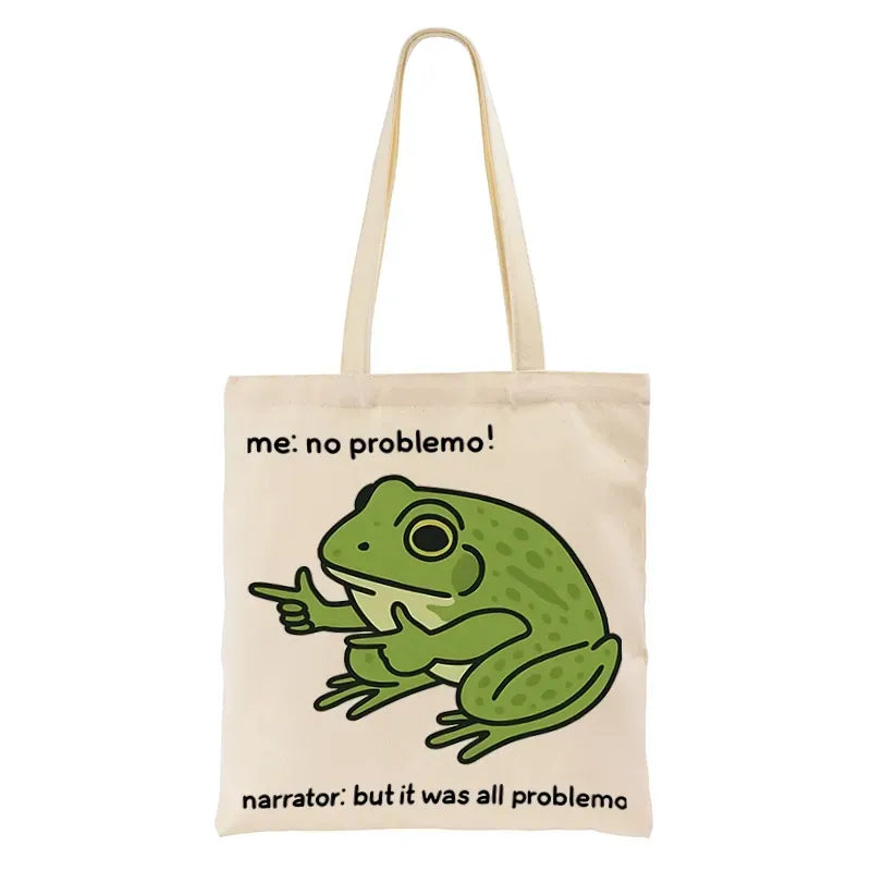 Kyoto-Lion Stupid Frog Meme Tote Bag
