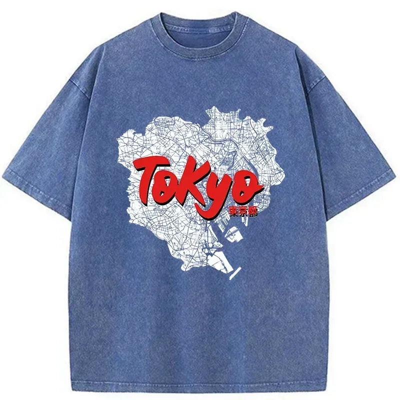 Kyoto Lion Tokyo city area t-shirt limited edition