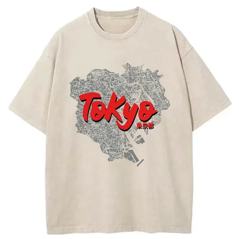 Kyoto Lion Tokyo city area t-shirt limited edition
