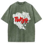 Kyoto Lion Tokyo city area t-shirt limited edition