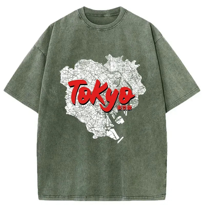 Kyoto Lion Tokyo city area t-shirt limited edition