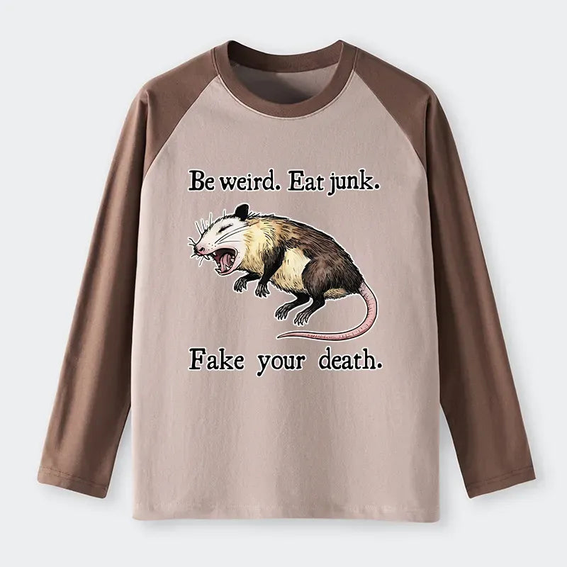 Trendy Unisex Possum Raglan