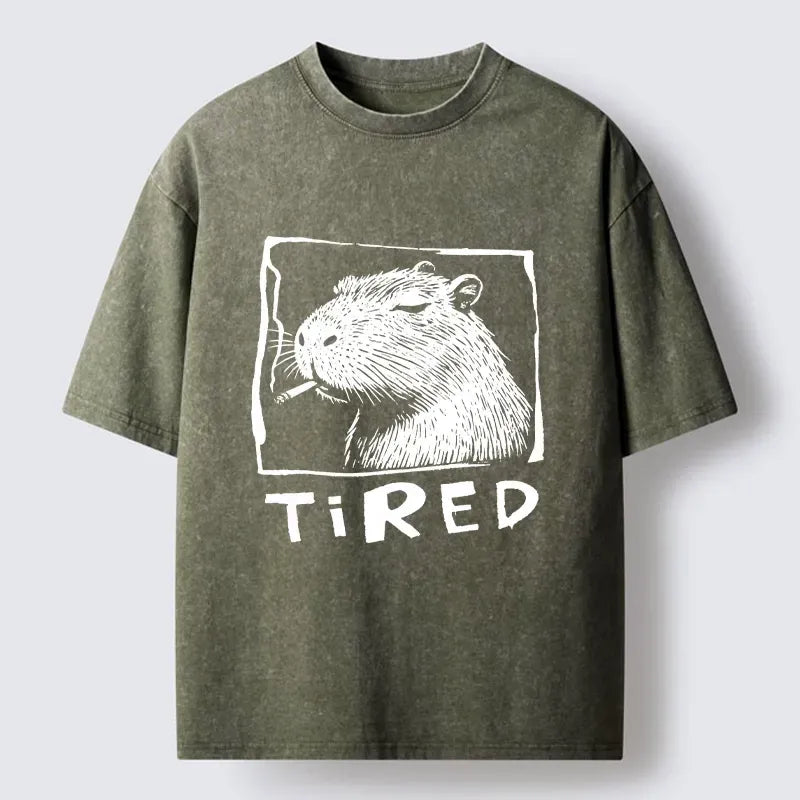 Funny Capybara Art T-Shirt for Daily Wear